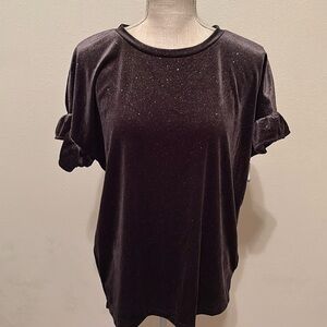 Old Navy velour glitter top